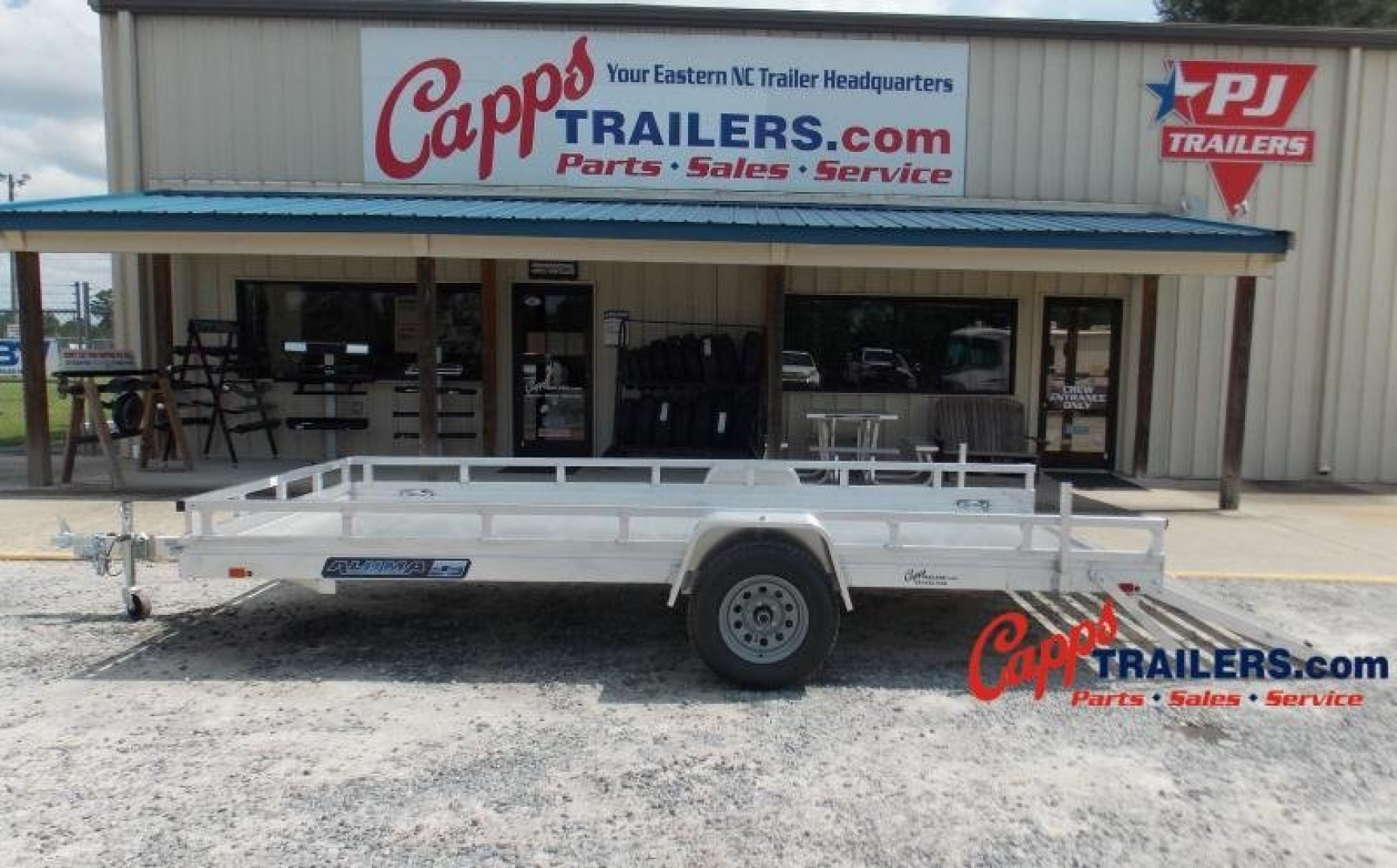 New 2023 Aluma AL 7814ESA-S-TG-LADDER RACK Utility Trailer for sale in ...