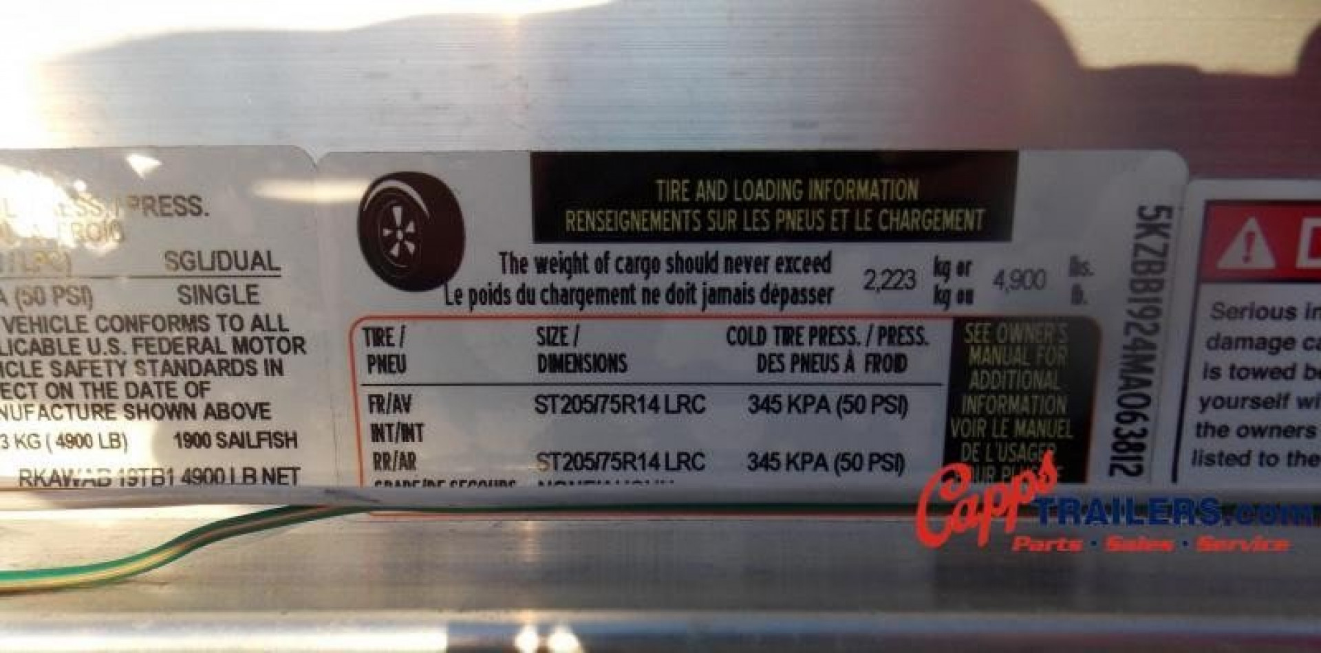 New 2021 Road King RK RKAWAB-19TB1 TOR SS Boat Trailer