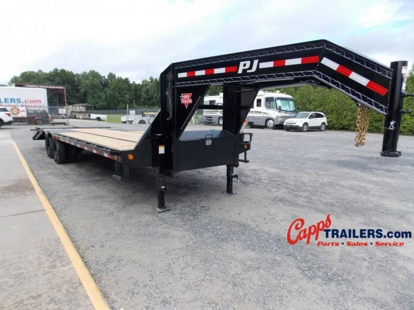 New 2021 PJ Trailers PJ LDR28A2BSWKO DECKOVER TRAILER