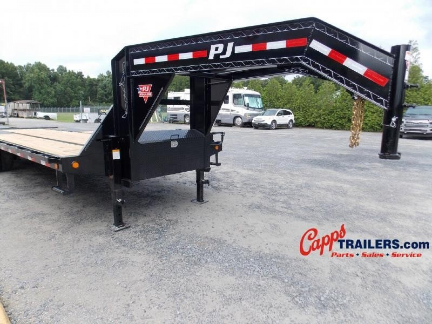 New 2021 PJ Trailers PJ LDR28A2BSWKO DECKOVER TRAILER