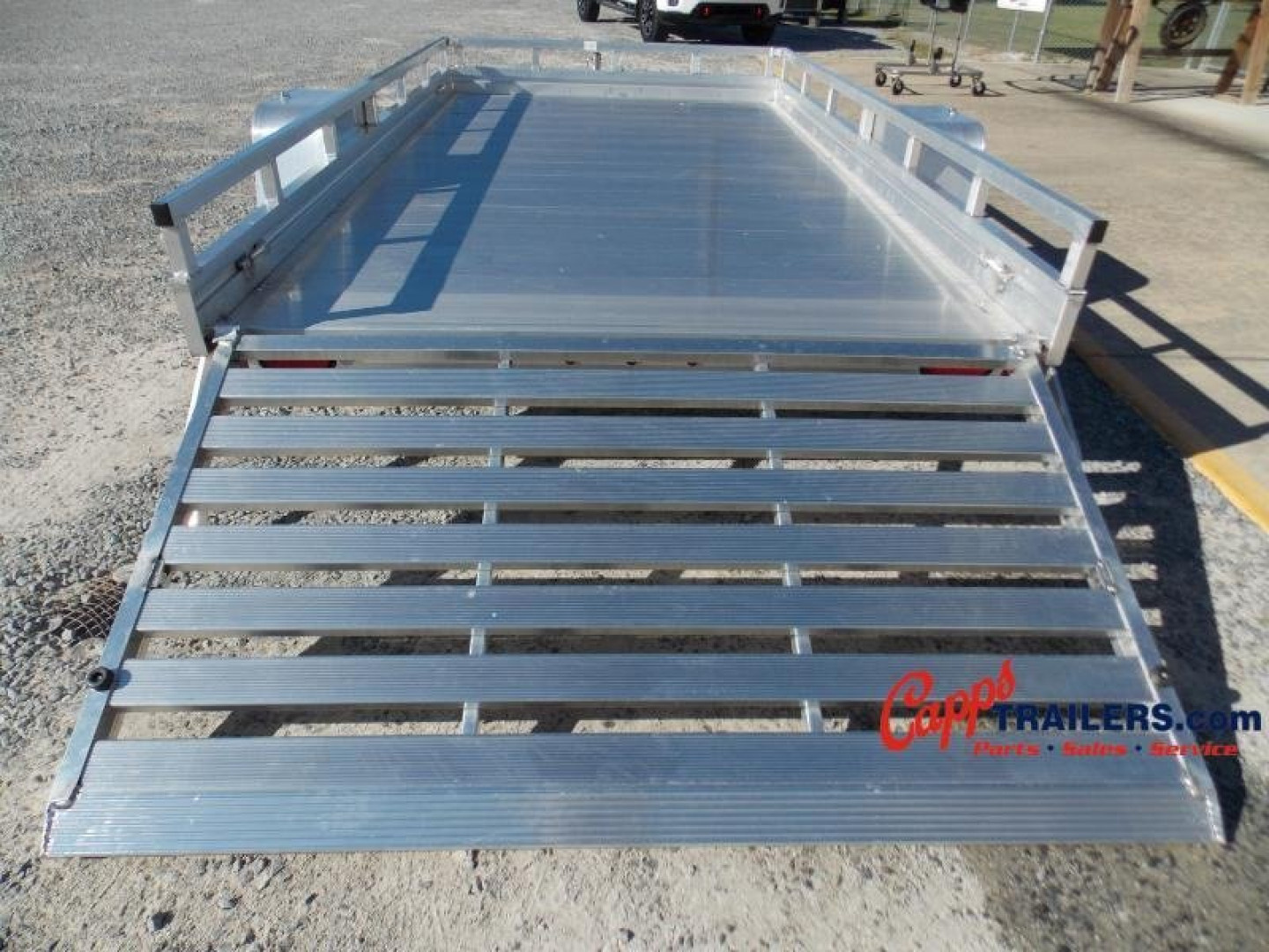 New 2027 Aluma AL 7812ESA-S-TG-LADDER RACK Utility Trailer