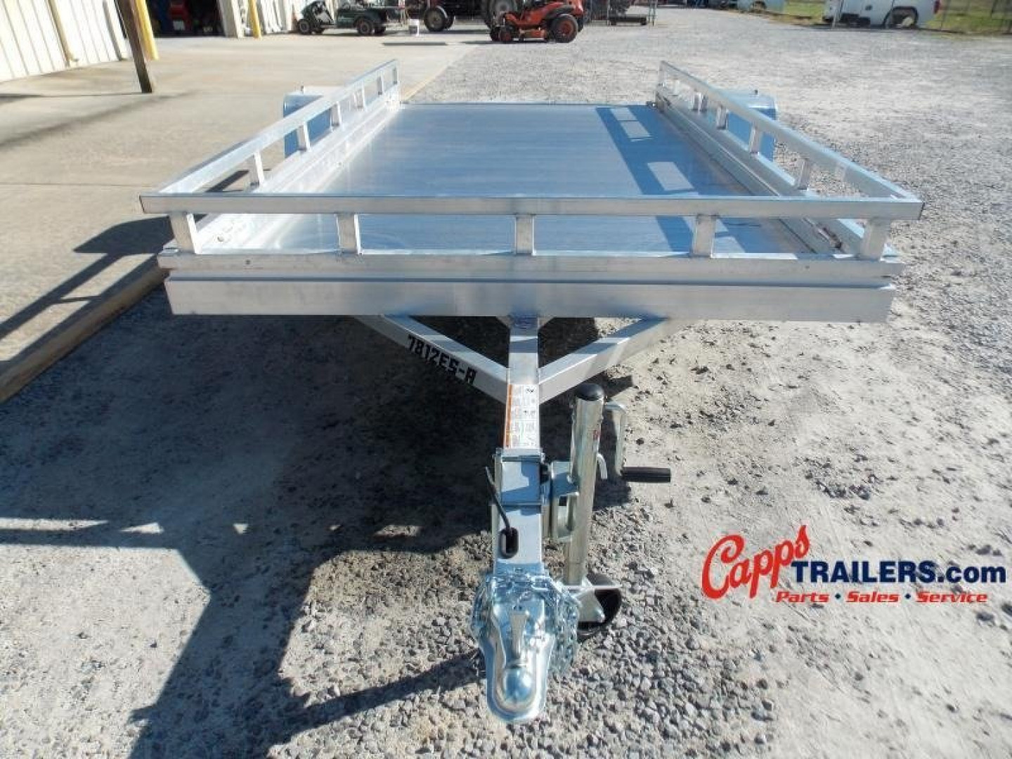 New 2027 Aluma AL 7812ESA-S-TG-LADDER RACK Utility Trailer