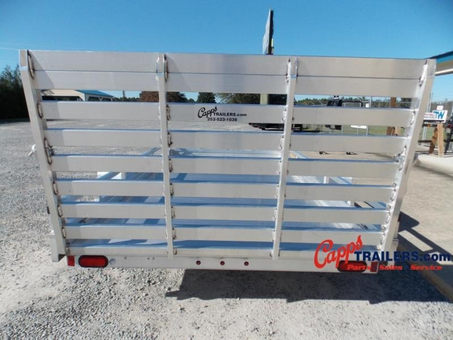 New 2027 Aluma AL 7812ESA-S-TG-LADDER RACK Utility Trailer
