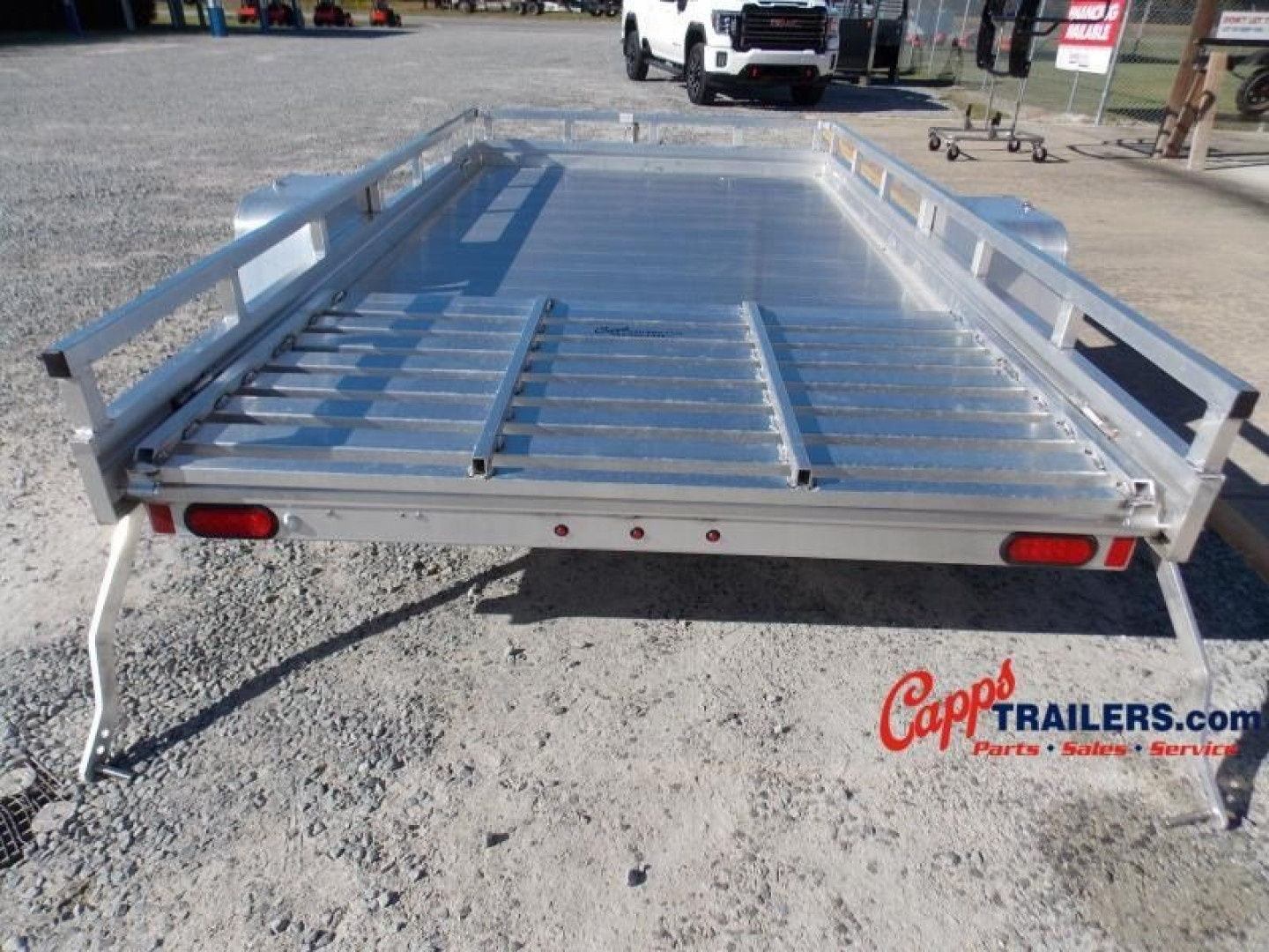 New 2027 Aluma AL 7812ESA-S-TG-LADDER RACK Utility Trailer