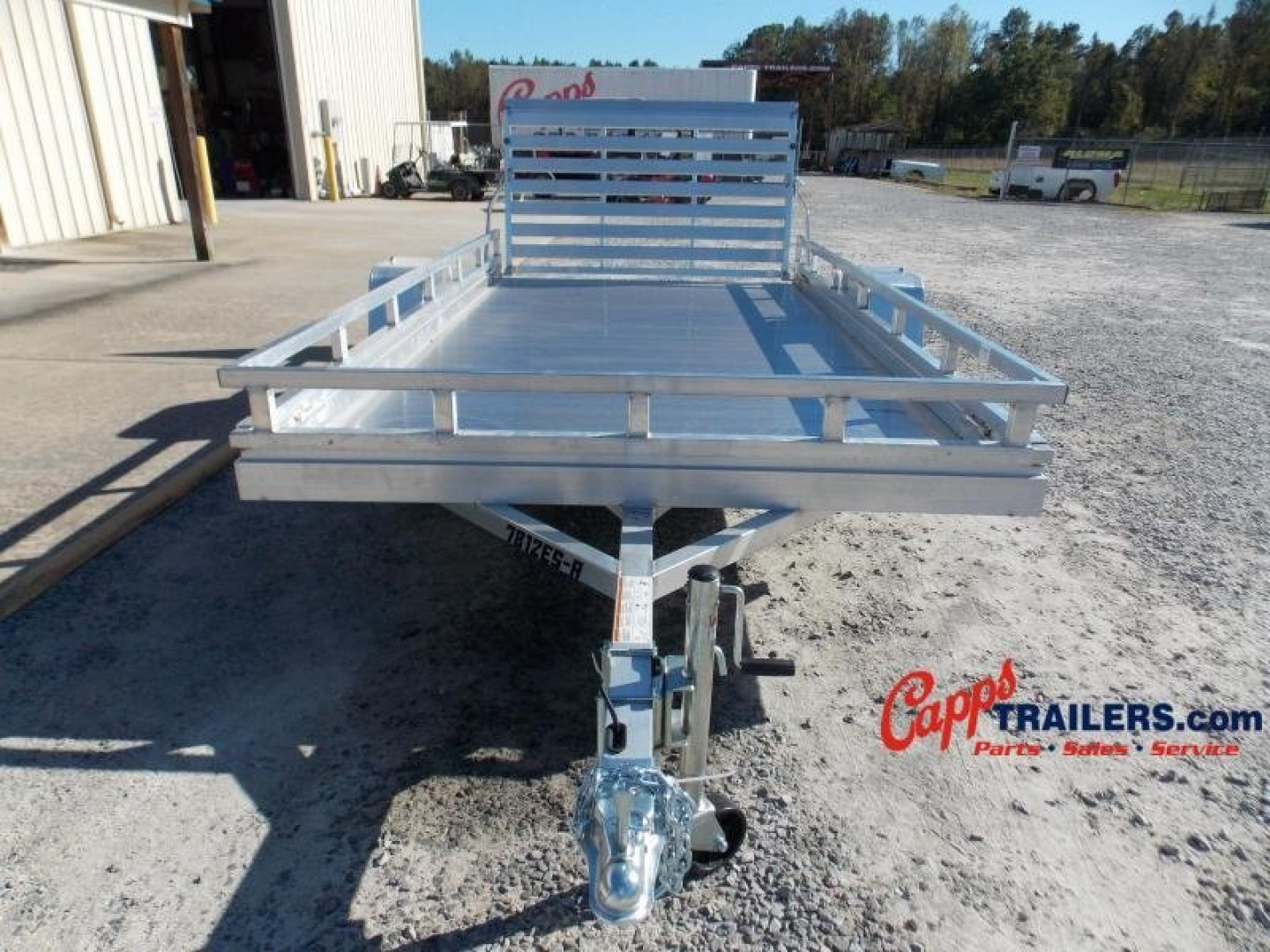 New 2027 Aluma AL 7812ESA-S-TG-LADDER RACK Utility Trailer