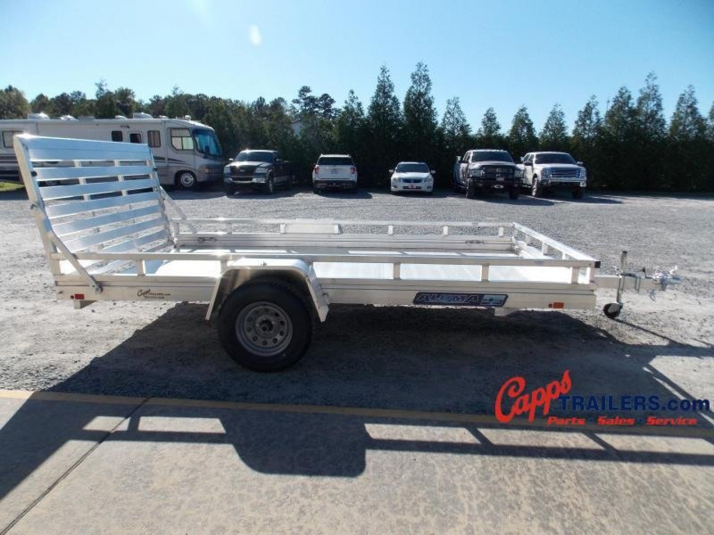 New 2027 Aluma AL 7812ESA-S-TG-LADDER RACK Utility Trailer