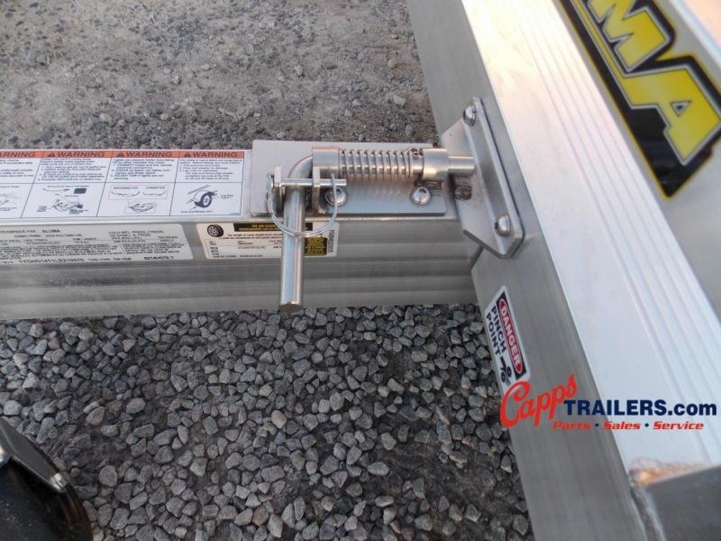 New 2025 ALUMA AL 8214H-TILT-S-EL-RTD Sling Shot PKG Utility Trailer