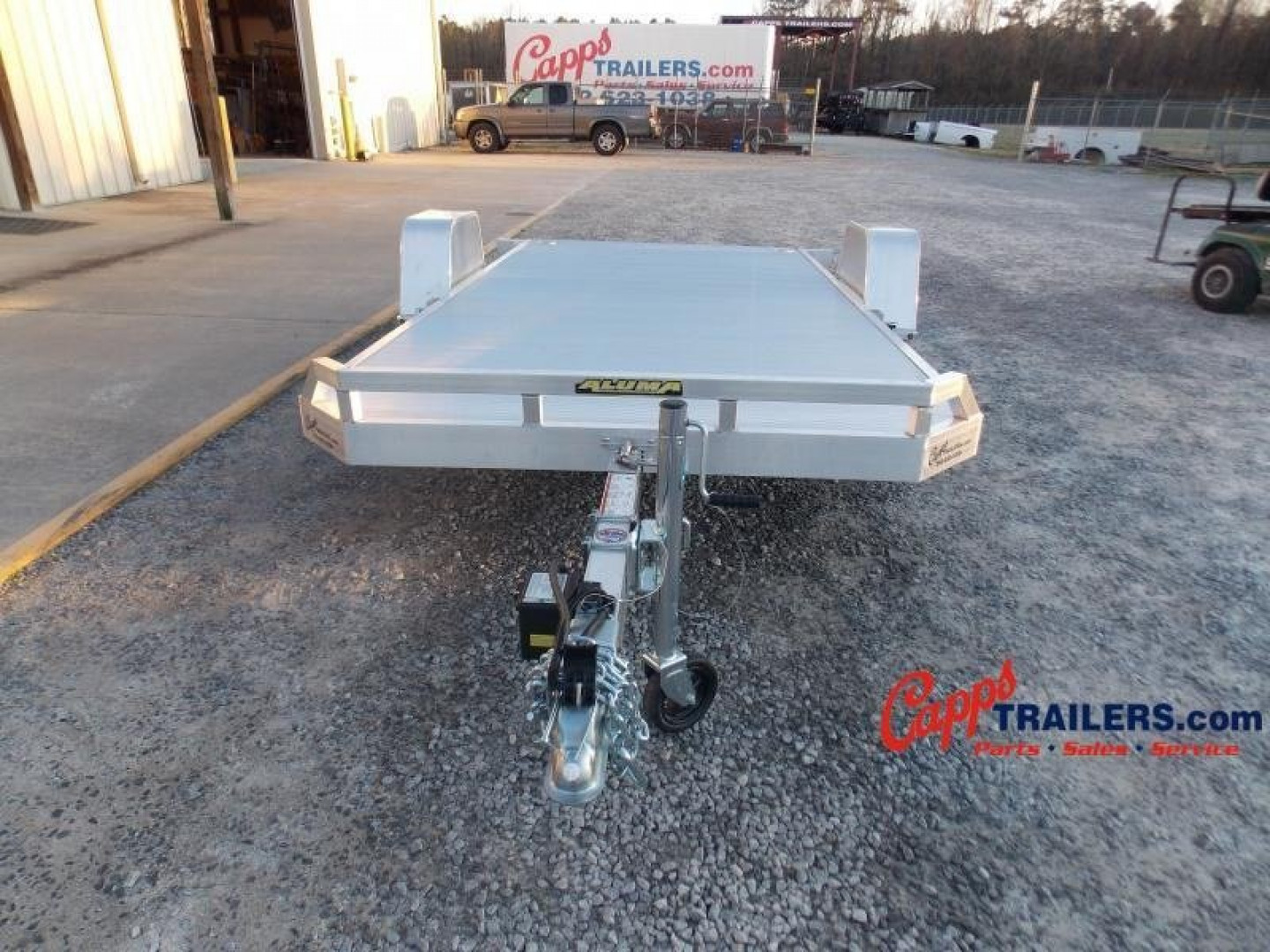 New 2025 ALUMA AL 8214H-TILT-S-EL-RTD Sling Shot PKG Utility Trailer