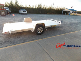 New 2025 ALUMA AL 8214H-TILT-S-EL-RTD Sling Shot PKG Utility Trailer