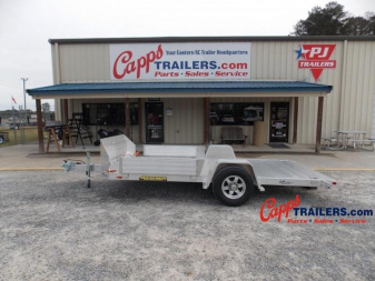 New 2025 ALUMA AL 8214H-TILT-S-EL-RTD Sling Shot PKG Utility Trailer