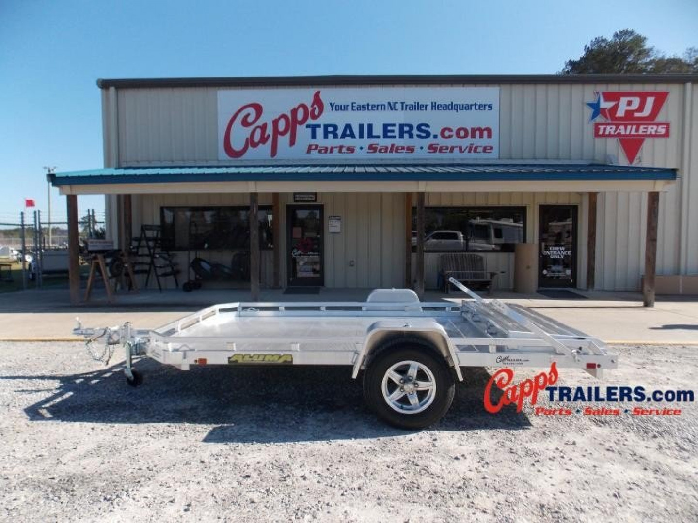 New 2024 Aluma AL 7712-S-BT Utility Trailer