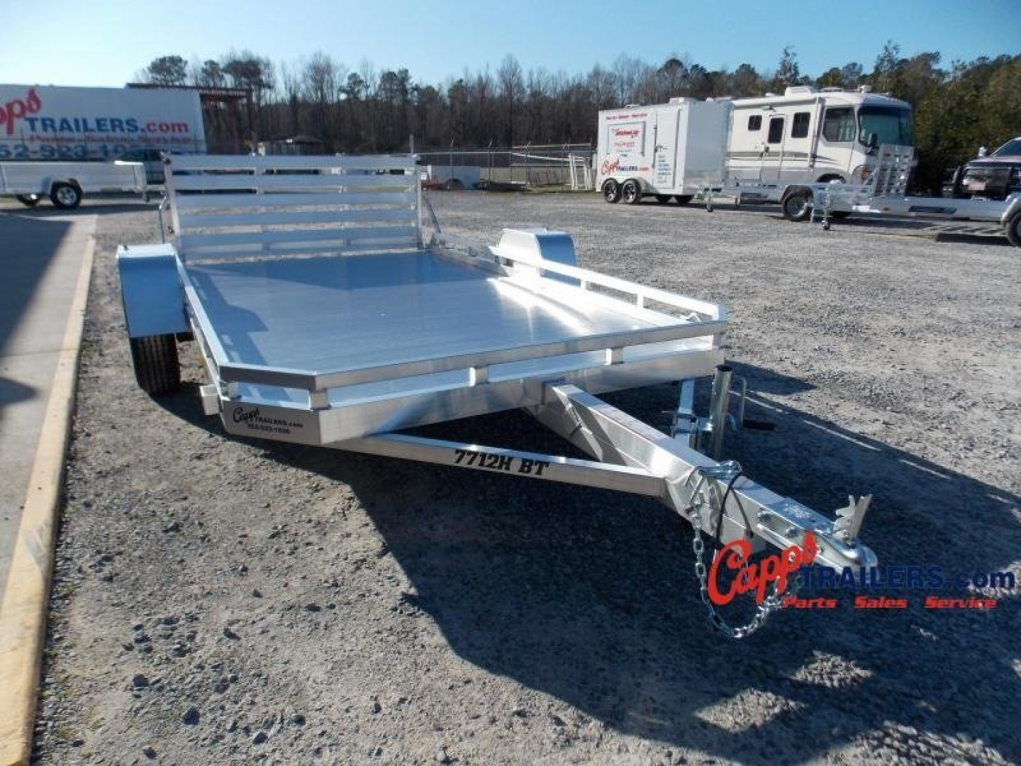 New 2024 Aluma AL 7712-S-BT Utility Trailer