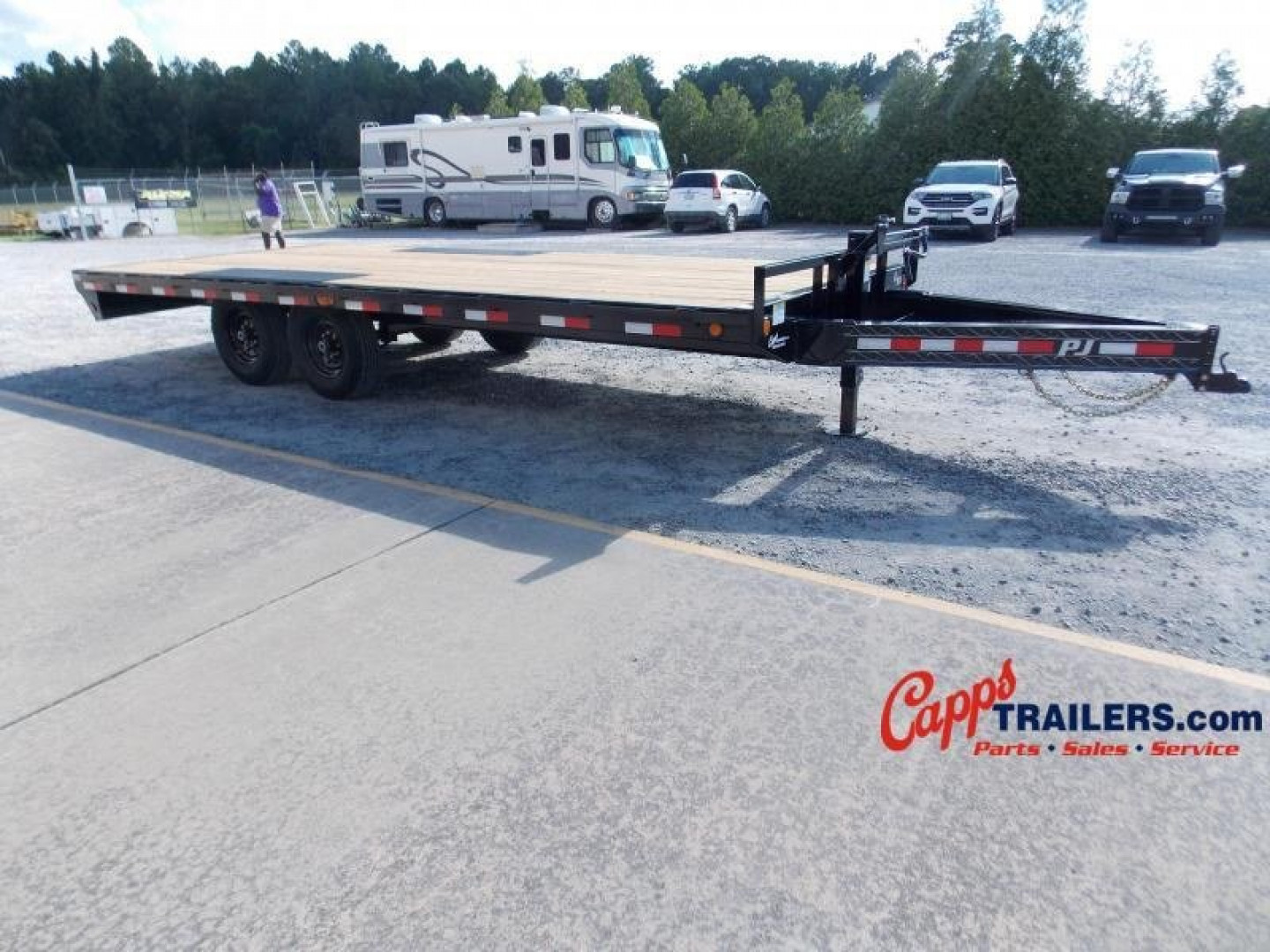 New 2025 PJ TRAILERS F8J2072BSSK Deckover Trailer