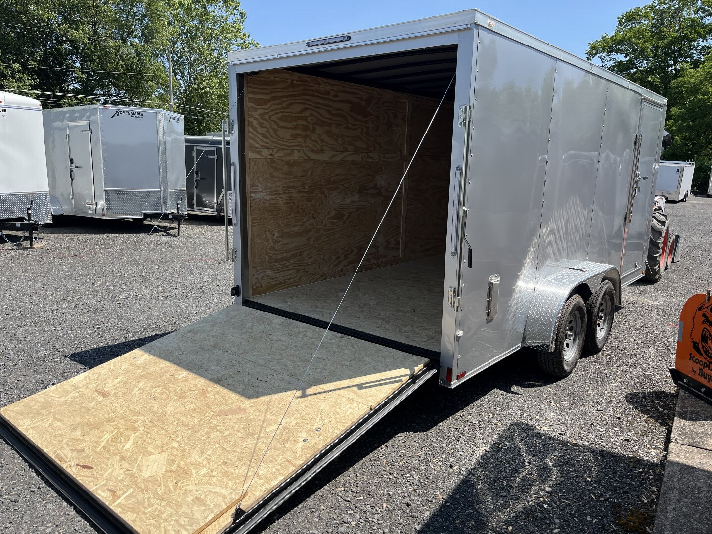 New 2025 Spartan 7x16 - Ramp Door - SILVER - STANDARD HEIGHT