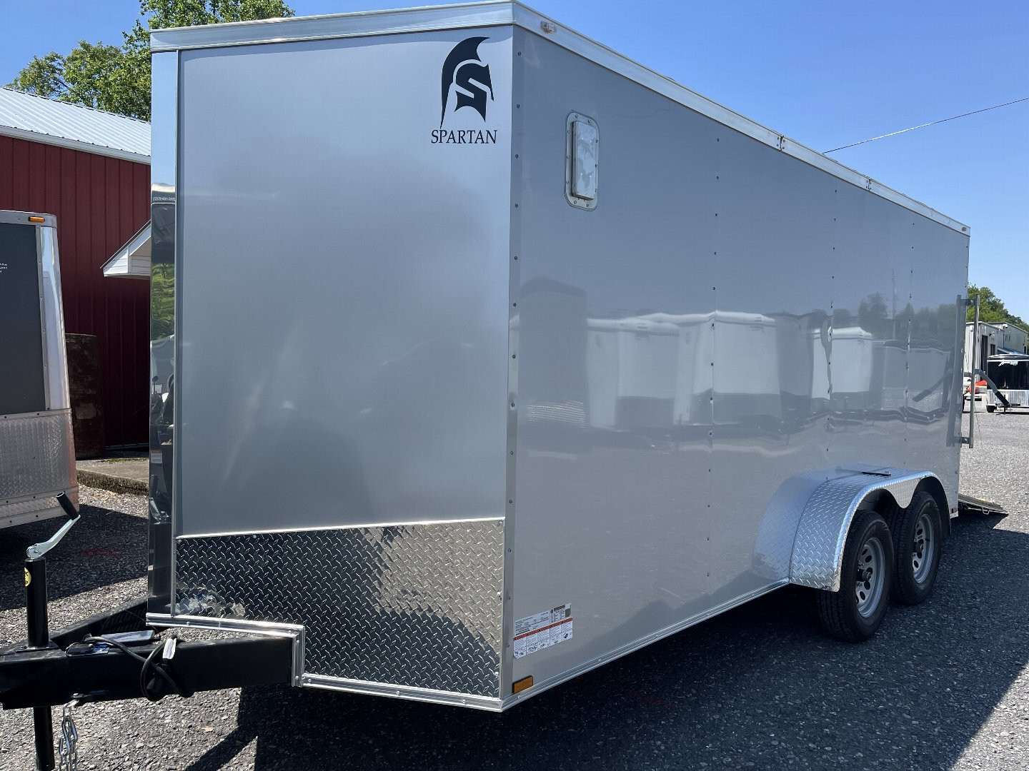 New 2025 Spartan 7x16 - Ramp Door - SILVER - STANDARD HEIGHT