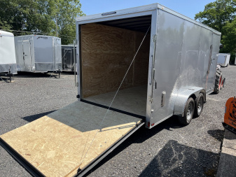New 2025 Spartan 7x16 - Ramp Door - SILVER - STANDARD HEIGHT