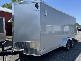 New 2025 Spartan 7x16 - Ramp Door - SILVER - STANDARD HEIGHT