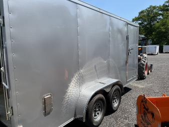 New 2025 Spartan 7x16 - Ramp Door - SILVER - STANDARD HEIGHT