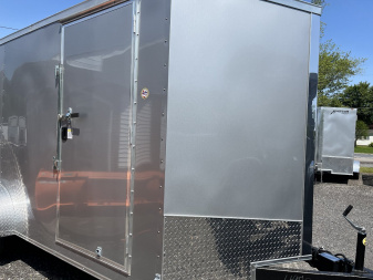 New 2025 Spartan 7x16 - Ramp Door - SILVER - STANDARD HEIGHT