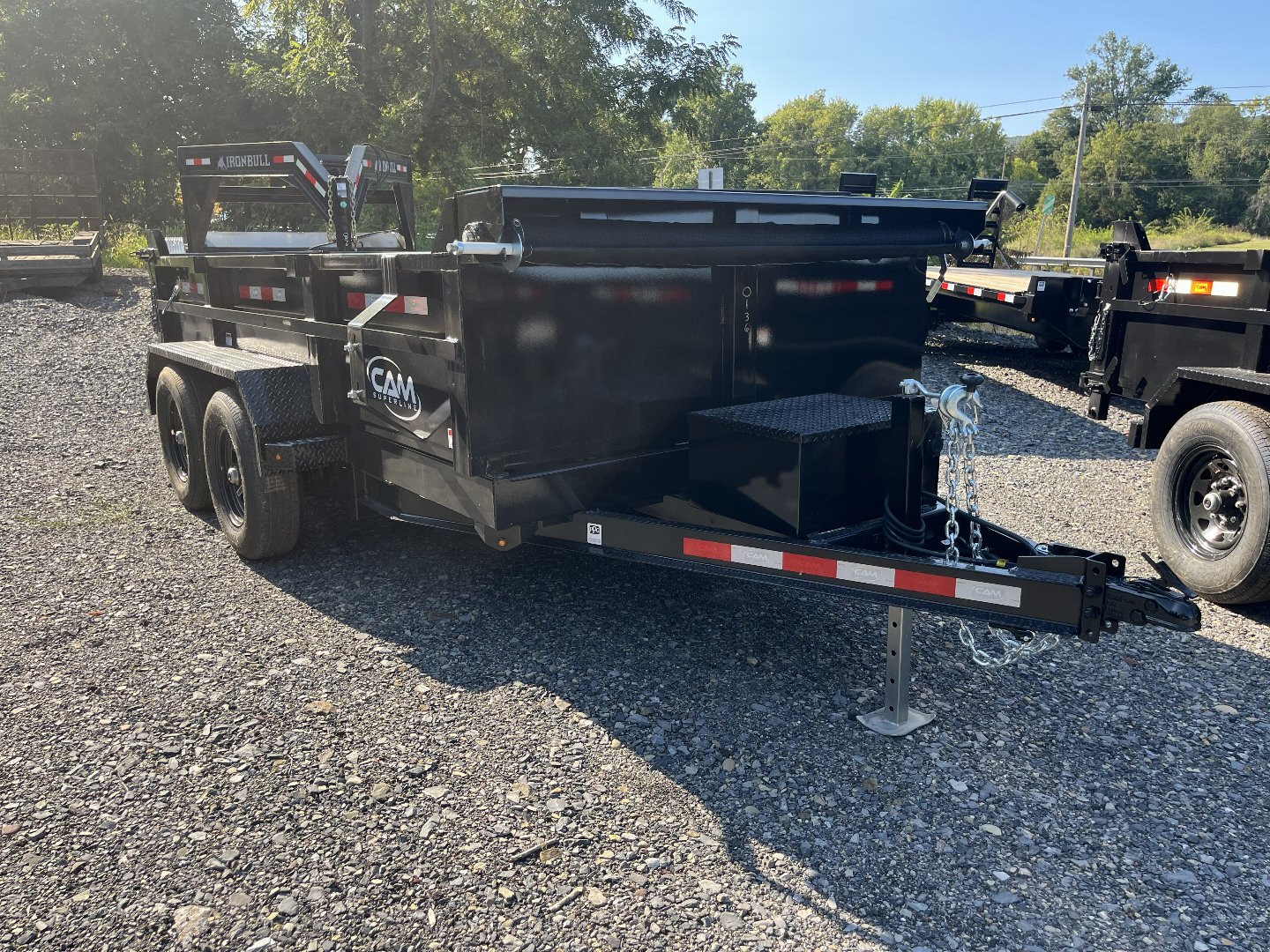 New 2025 CAM 6X12-10K DUMP TRAILER W/ RAMPS - TARP KIT