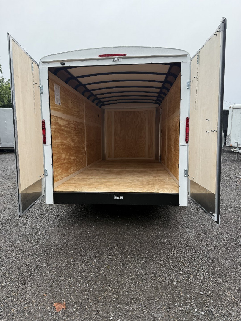 New 2025 Homesteader 7x16 Cargo Trailer - Swing Door - WHITE