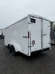 New 2025 Homesteader 7x16 Cargo Trailer - Swing Door - WHITE