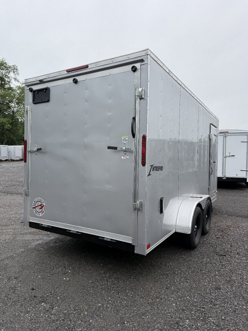 New 2025 Homesteader 7x16IT V-Nose - 7' Interior - SILVER Enclosed Trailer