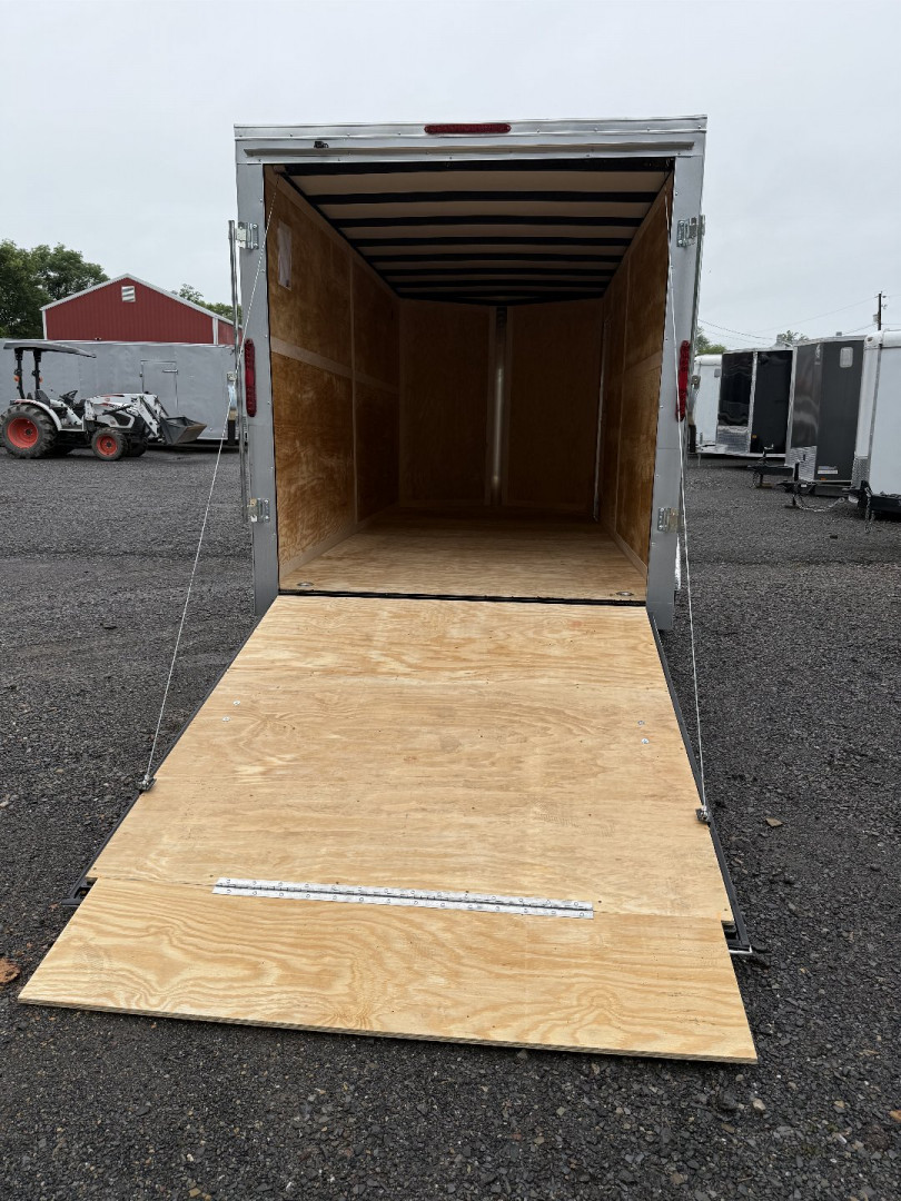 New 2025 Homesteader 7x16IT V-Nose - 7' Interior - SILVER Enclosed Trailer