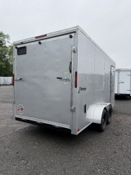 New 2025 Homesteader 7x16IT V-Nose - 7' Interior - SILVER Enclosed Trailer