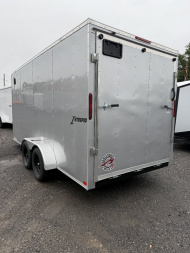 New 2025 Homesteader 7x16IT V-Nose - 7' Interior - SILVER Enclosed Trailer