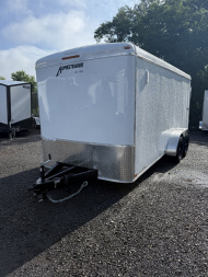 New 2025 Homesteader - 7x16 RAMP Door -WHITE - 5.2k Axles Cargo / Enclosed Trailer