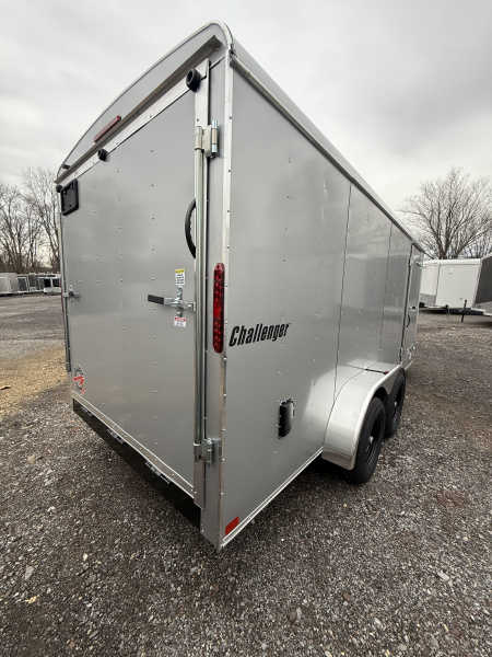 New 2026 Homesteader - 7x16 RAMP Door -SILVER - 5.2k Axles - POLYCOR