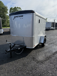 New 2025 Homesteader 5x8 SWING Door - Enclosed Trailer - SILVER