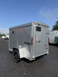 New 2025 Homesteader 5x8 SWING Door - Enclosed Trailer - SILVER