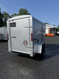 New 2025 Homesteader 5x8 SWING Door - Enclosed Trailer - SILVER