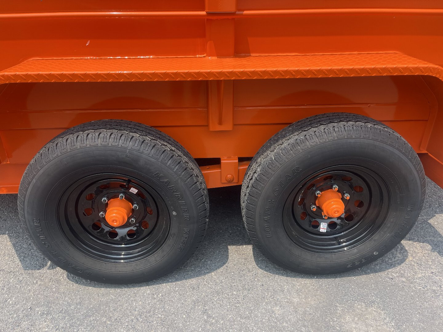 New 2025 BELMONT 6x10 Dump Trailer - 10K - ORANGE - TARP - SOLAR CHARGER
