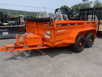New 2025 BELMONT 6x10 Dump Trailer - 10K - ORANGE - TARP - SOLAR CHARGER