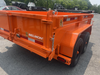 New 2025 BELMONT 6x10 Dump Trailer - 10K - ORANGE - TARP - SOLAR CHARGER