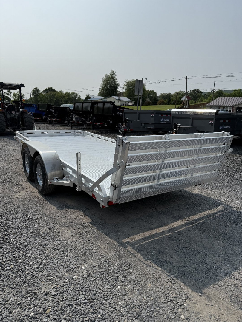 New 2026 Aluma 7816 BI-FOLD TAILGATE Utility Trailer