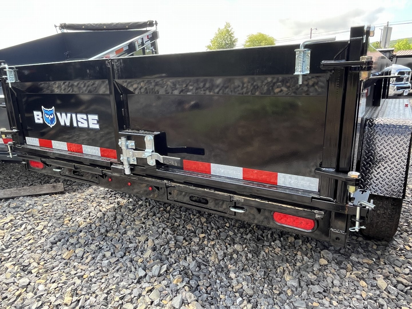 New 2026 BWISE 7x14 -14K Dump Trailer - Ramps - Tarp Kit - 7 GA Floor Dump Trailer
