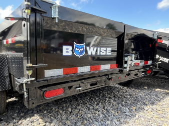 New 2026 BWISE 7x14 -14K Dump Trailer - Ramps - Tarp Kit - 7 GA Floor Dump Trailer