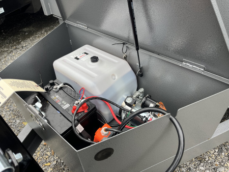 New 2026 BWise 7x14 -14K Dump Trailer - Hammertone Gray- Ramps - Tarp Kit - 44" SIDES