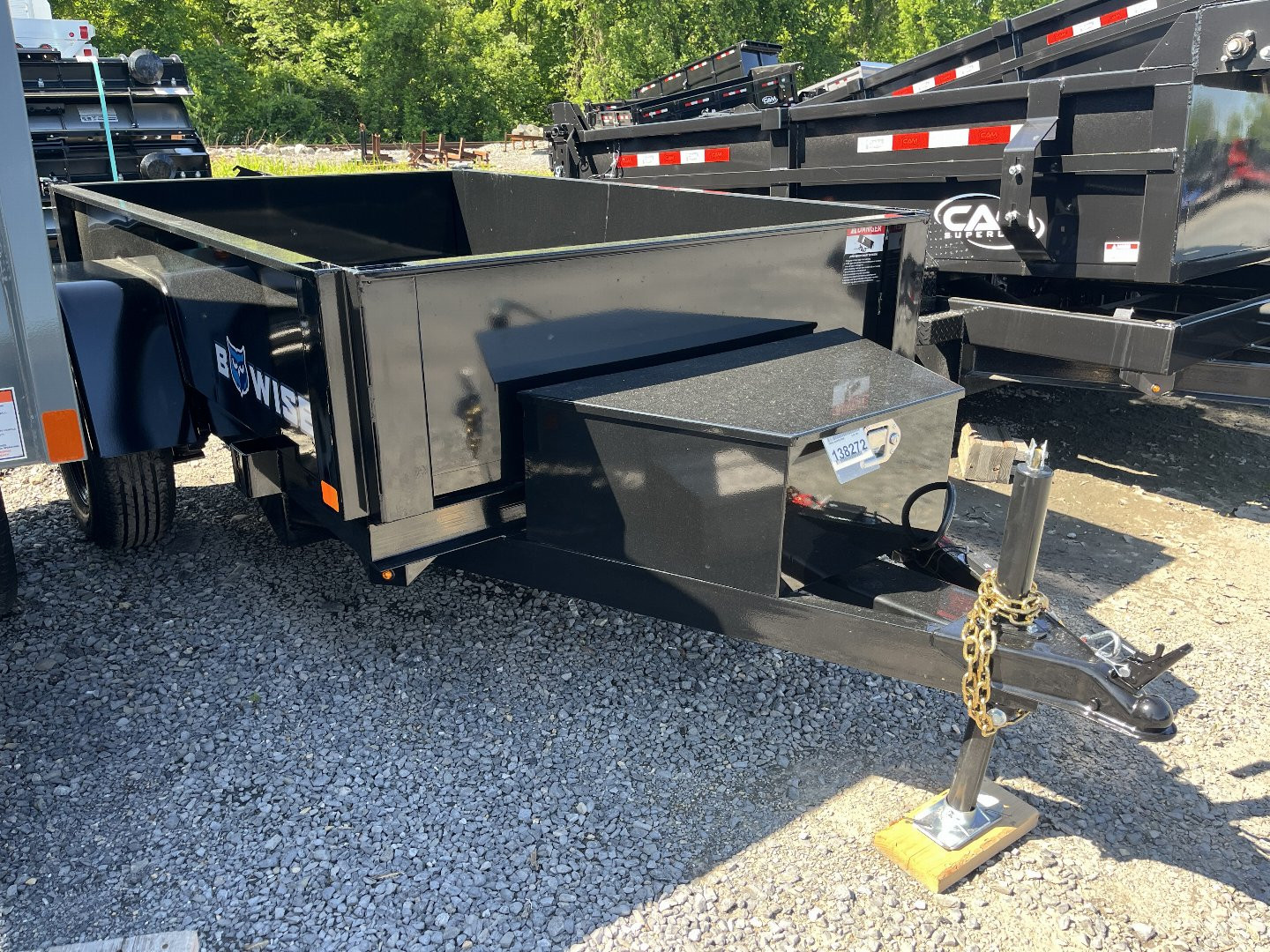 New 2025 BWise 5x8 Dump Trailer - One Piece Gate