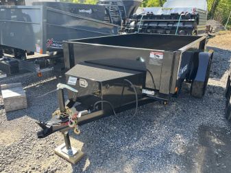 New 2025 BWise 5x8 Dump Trailer - One Piece Gate