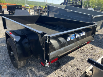 New 2025 BWise 5x8 Dump Trailer - One Piece Gate
