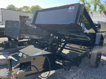 New 2025 BWise 5x8 Dump Trailer - One Piece Gate