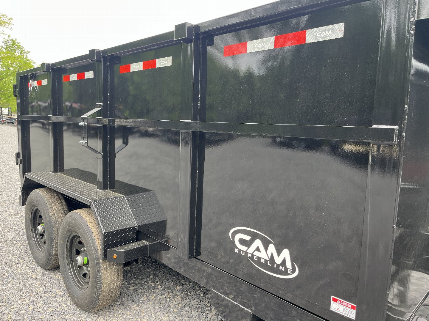 New 2026 CAM Superline 7 x 14' HIGH SIDE DUMP TRAILER - 14k - GOOSENECK