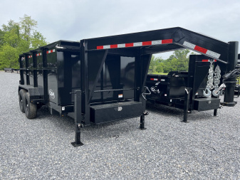 New 2026 CAM Superline 7 x 14' HIGH SIDE DUMP TRAILER - 14k - GOOSENECK