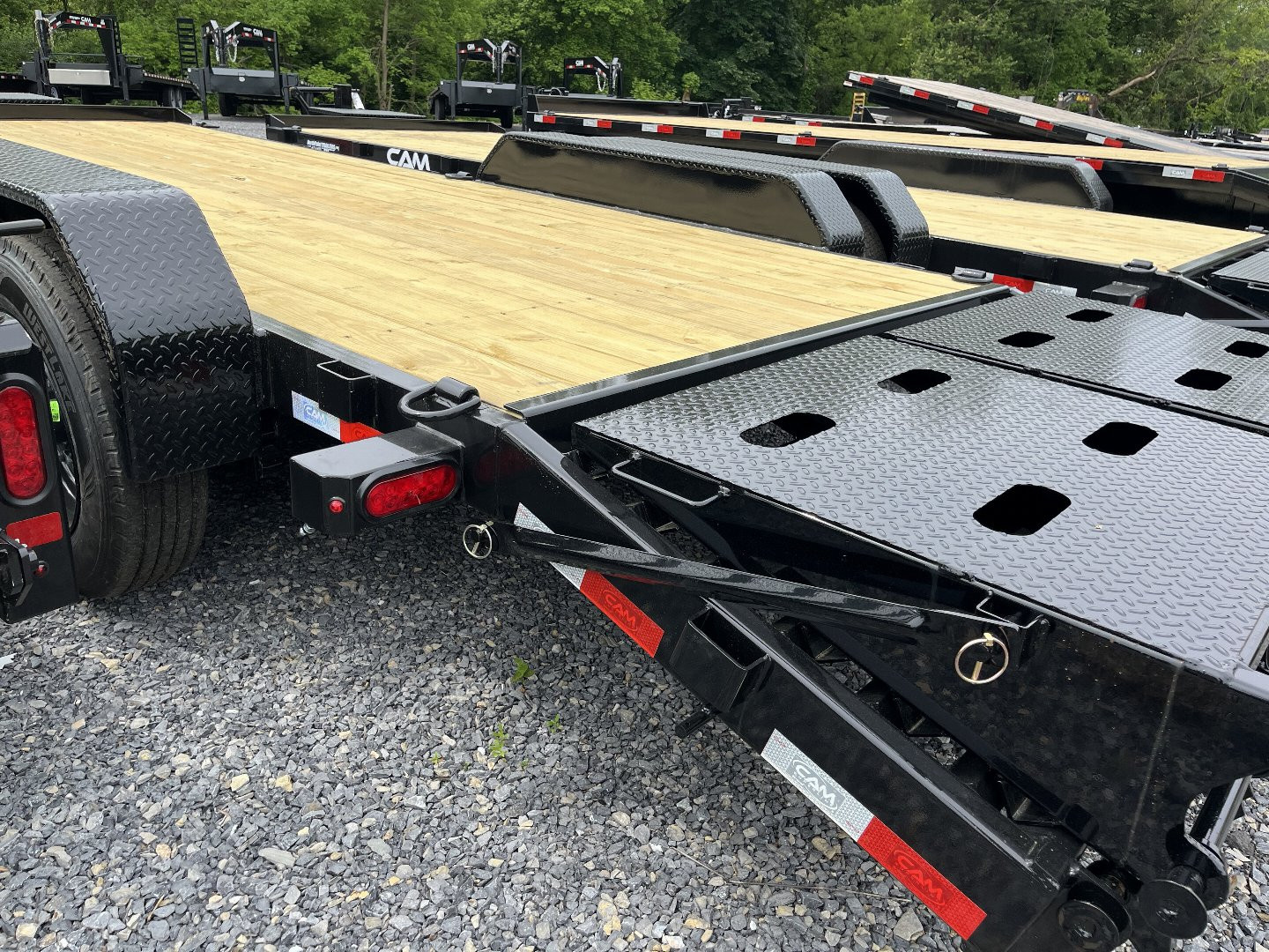 New 2025 CAM Superline - 17+3 Equipment Trailer - 16K GVWR - SUPER RAMPS - TOOLBOX