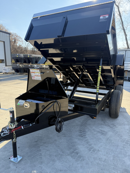 New 2027 BWISE 6x10 10K Dump Trailer w/ Ramps & Tarp Kit